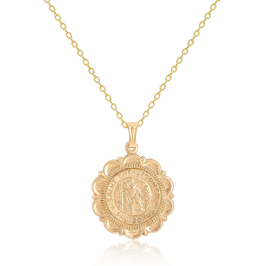 St. Christopher Coin Necklace